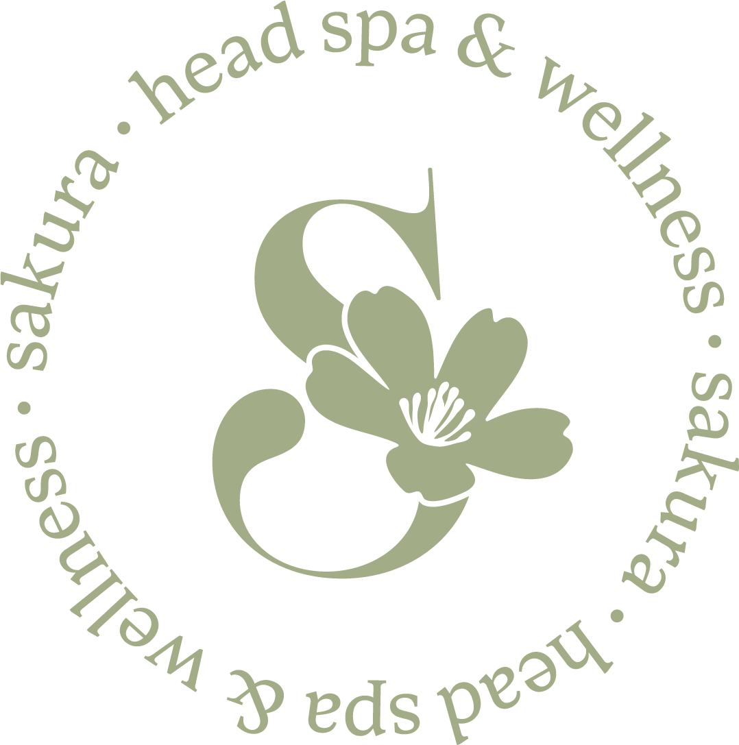 Logo rund in zartem grün, Sakura Head Spa & Wellness Unterschleißheim